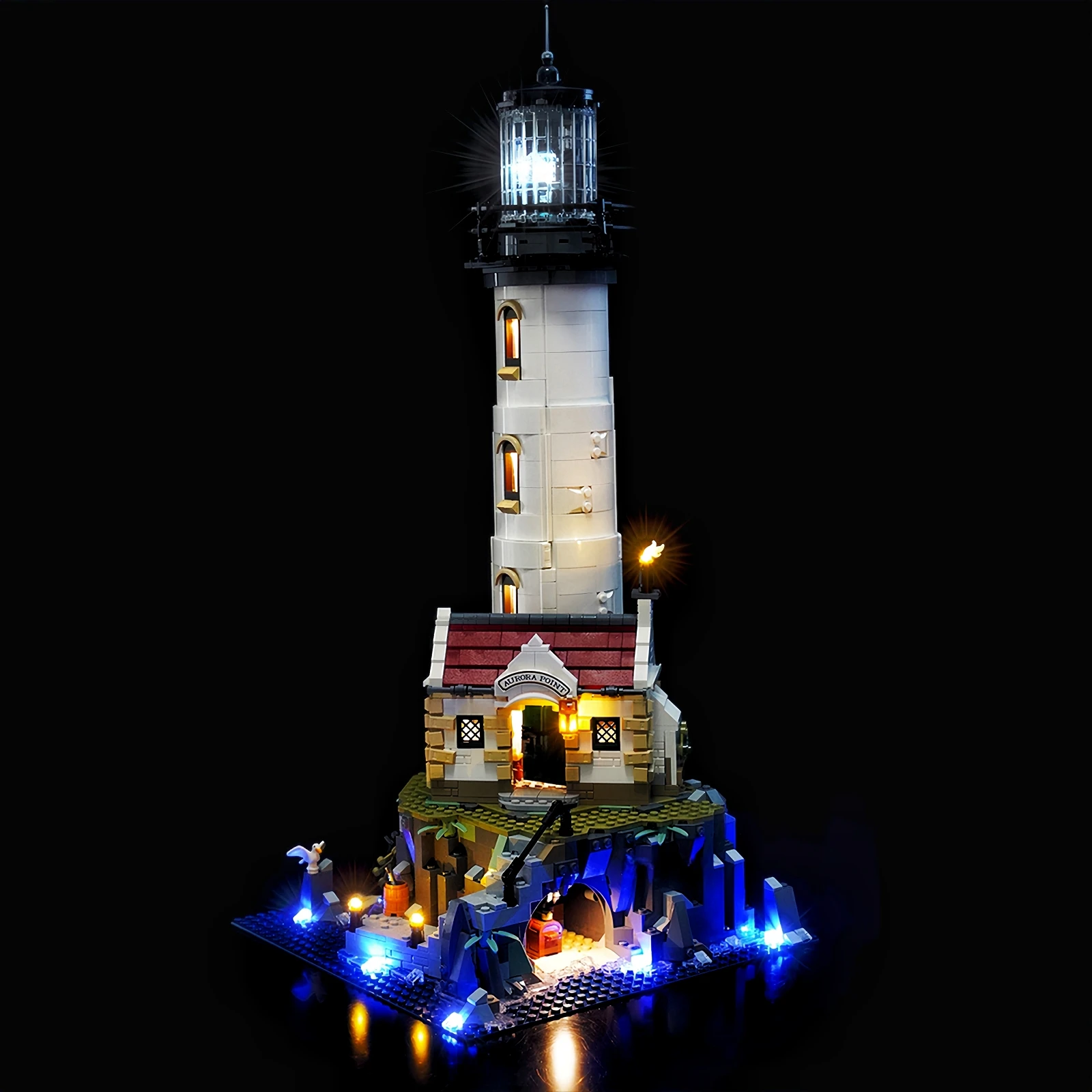Фото Светодиодные фонари Hprosper для декоративной лампы электрического маяка LEGO 21335, с батарейным блоком (не включает строительные блоки) №3