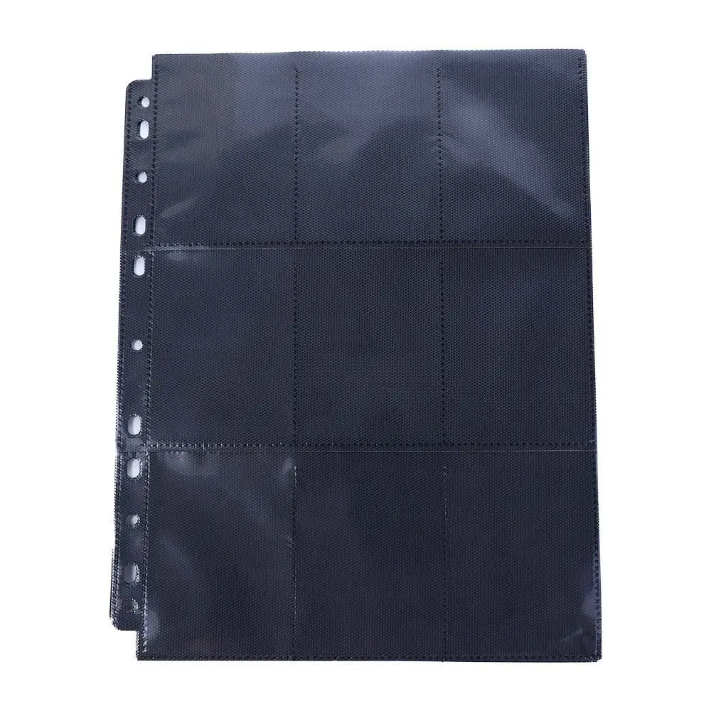 

Ticket Stamp Organizer Binder Album Replacement Collection Card Inner Page Black Storage Page Card Album Loose-leaf Inners