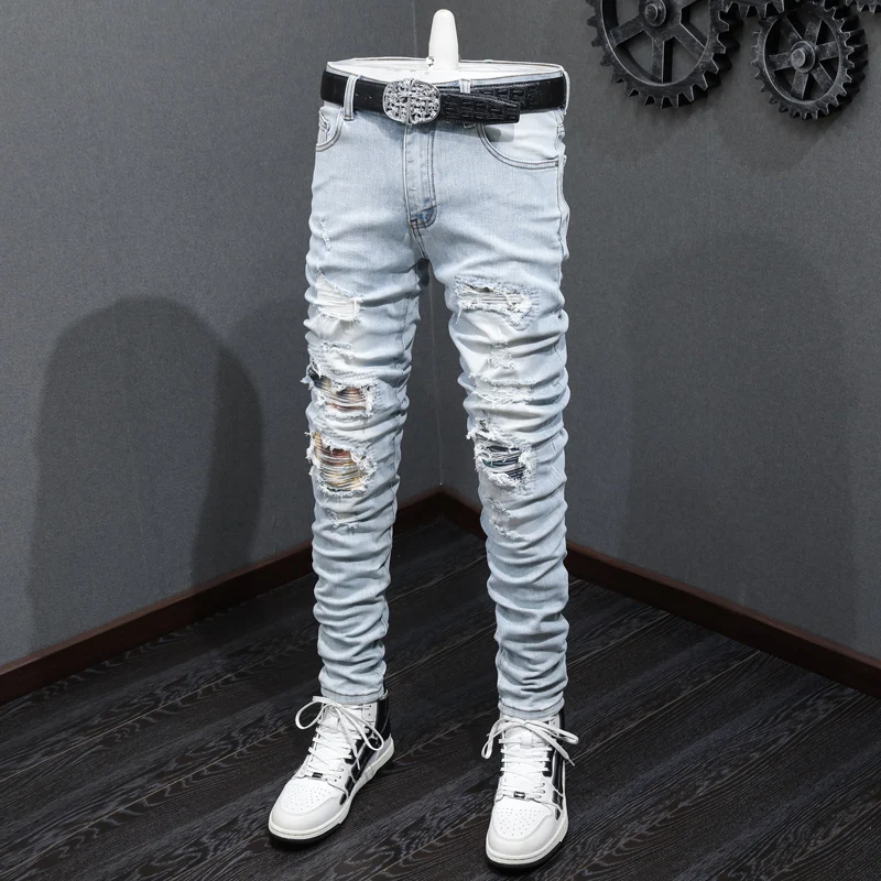 Рисунок 2 - Джинсы мужские Стрейчевые в стиле ретро