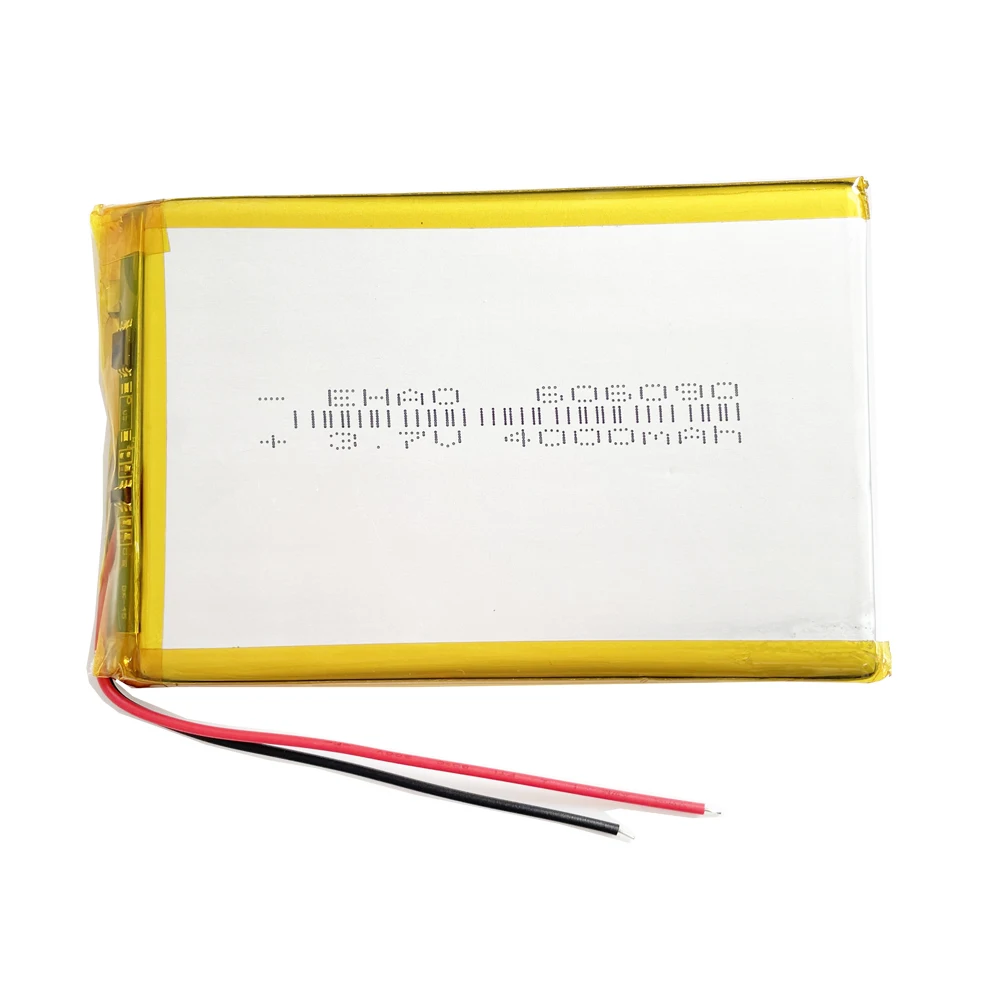 5 шт. литий-полимерные аккумуляторные батареи 3 7 в 4000 мАч 606090 для GPS PSP DVD PAD E-Book Tablet PC