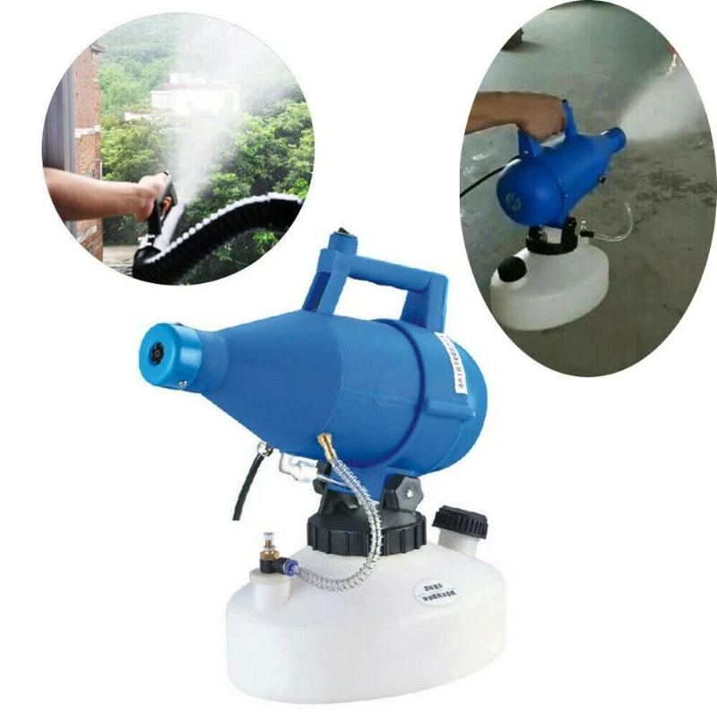 

110V 1400W Electric ULV Fogger ULV Ultra Low Capacity Cold Fogging Machine Portable Electric Spray Disinfection Machine 4.5L
