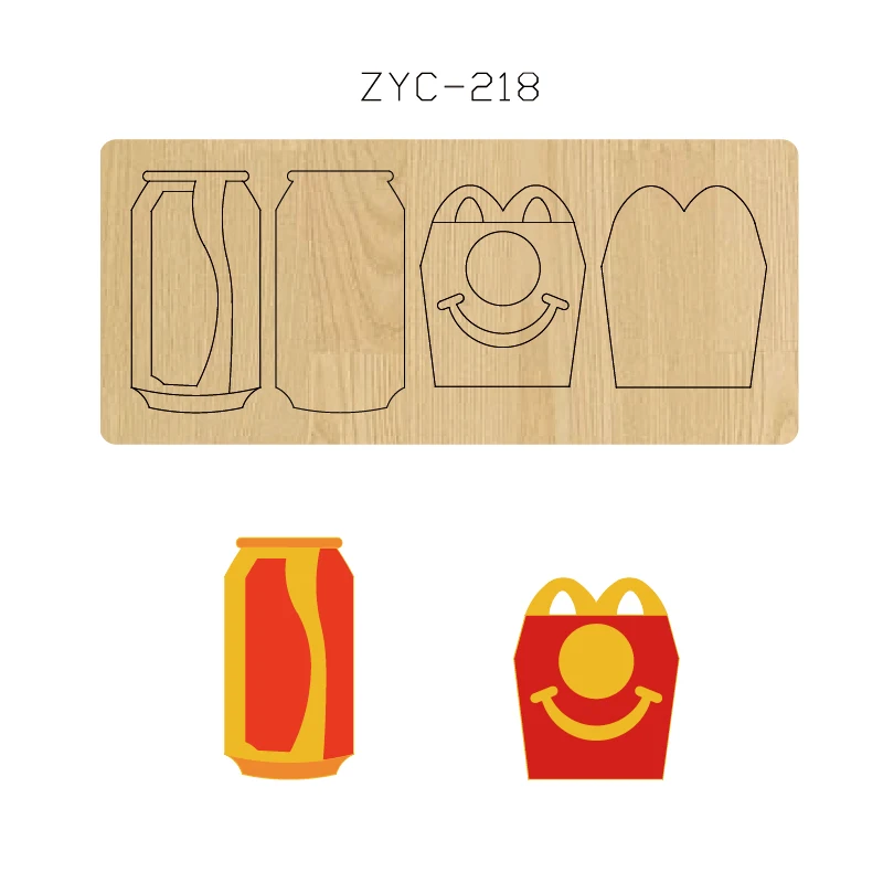 Деревянная форма для резки чашки молока подходит высечки ZYC-218