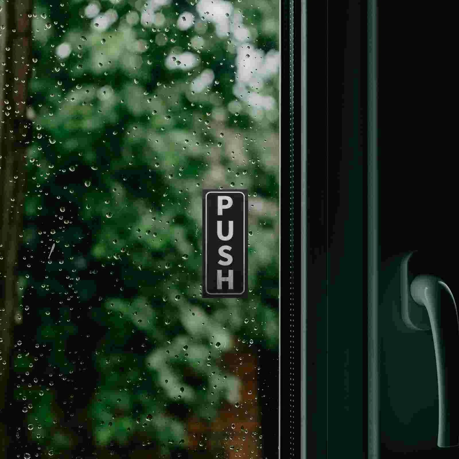 2 шт. наклейки на дверь Push Pull и самоклеящиеся для раздвижных стеклянных дверей Ind