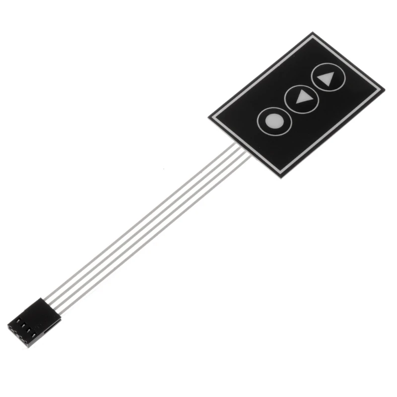 

Professional 36x55mm DIY Matrix Array 3Key Membrane Switch Keypad Keyboard 1x3Key