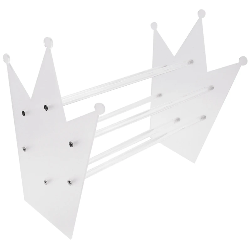 

Органайзер-держатель для повязки на голову, прозрачная Корона удерживает Завязки для волос и ювелирные изделия, Прозрачная женская подставка для подарка девушкам и женщинам