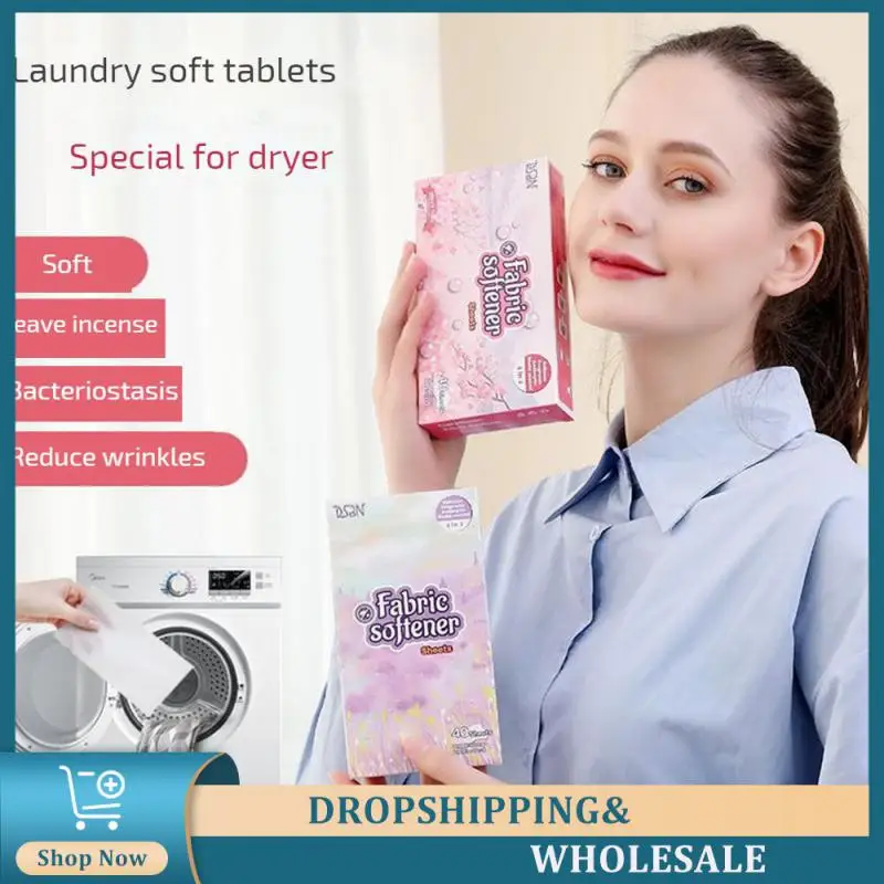 

Fabric Softener Sheet For Dryers Reduce Static Absorption Lasting Fragrance Effective Antibacterial Clothes Softness Sheets