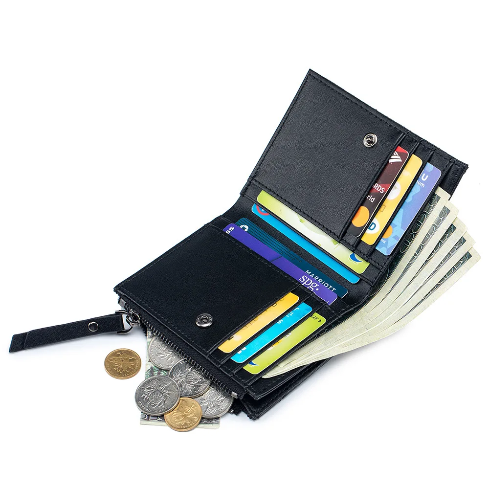 Luxury Brand Design Soft Leather Ladies Wallets 2023 Fashion Embroidered Purses for Women High Quality Bifold Short Card Holder