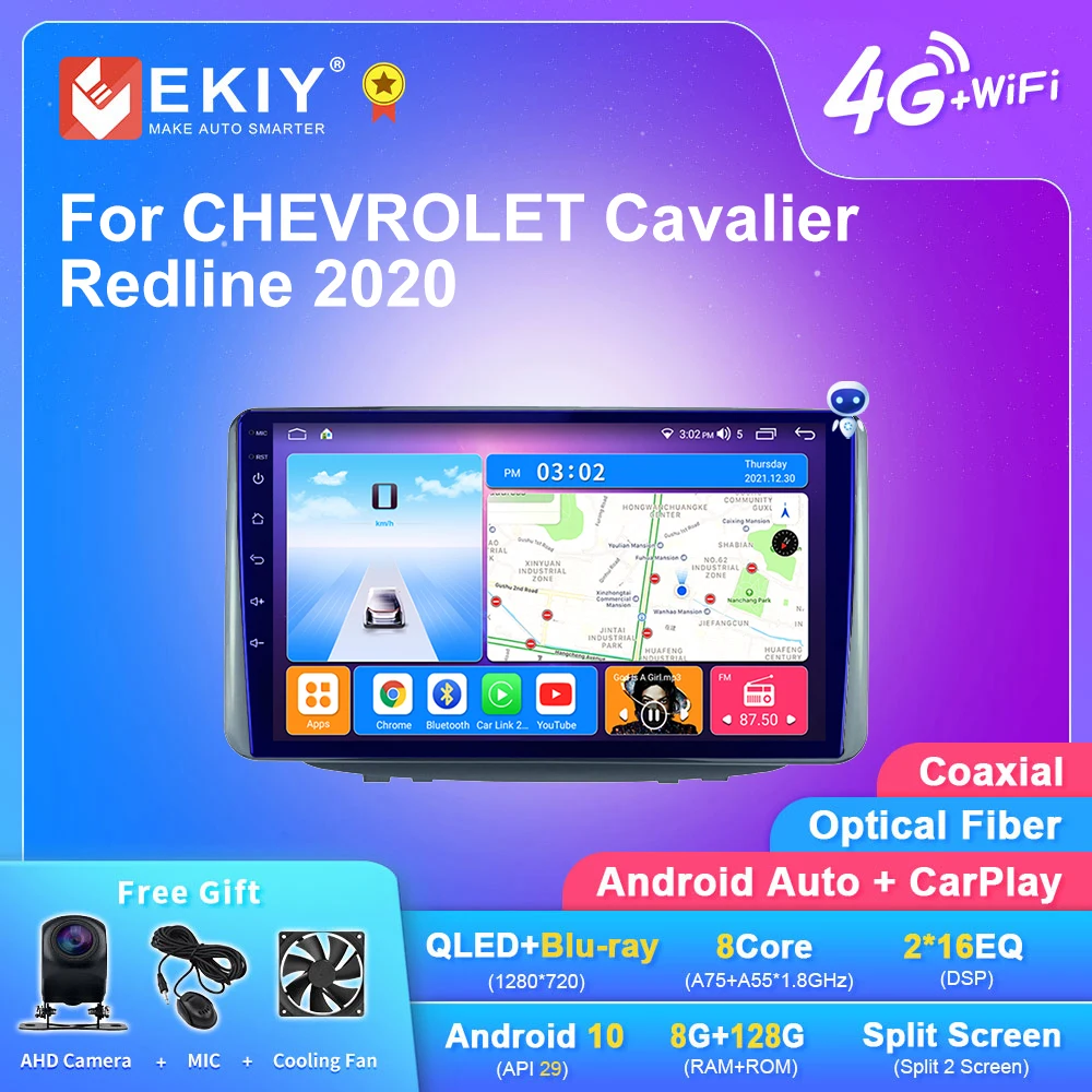

EKIY T7 Android 10 Autoradio For CHEVROLET Cavalier Redline 2020 Multimedia Video Player Navigation GPS DSP Auto No 2din DVD HU