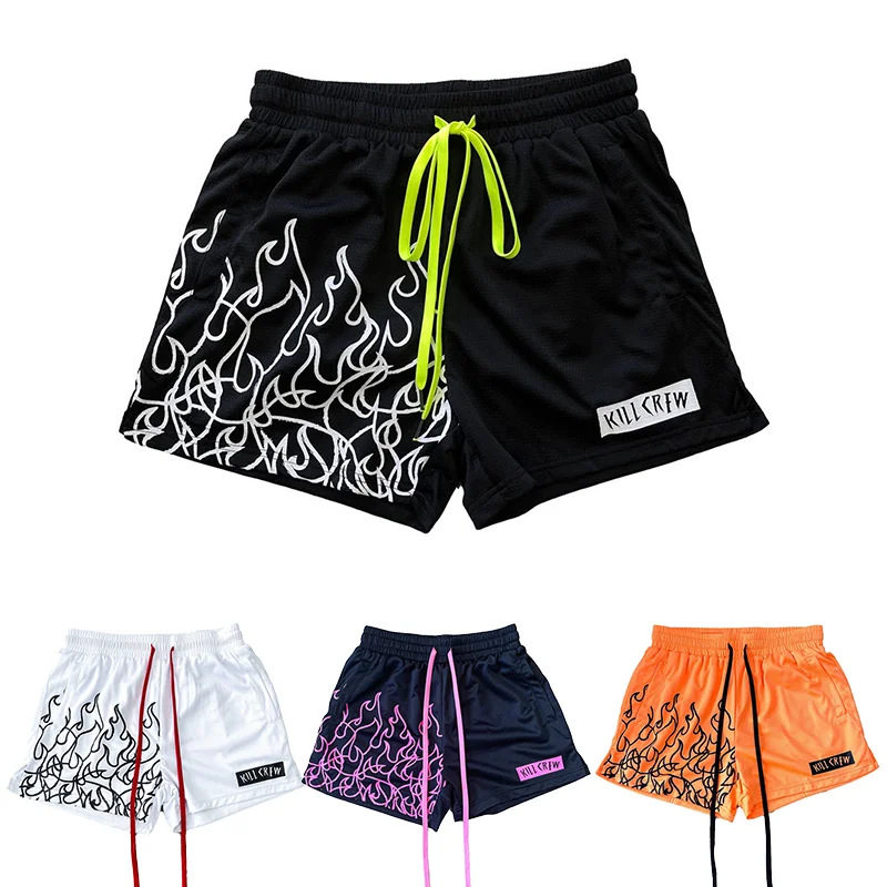 

Men’s Summer Mesh Gym Bodybuilding Casual Loose Shorts Joggers Outdoors Fitness Beach Short Pants Male Brand Sweat Pants-4XL