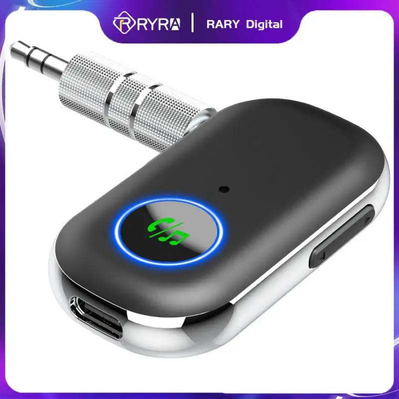 

RYRA 2 In 1 Wireless Bluetooth 5.0 Receiver Transmitter Adapter 3.5mm Jack For Car Music Audio Aux Headphone Reciever Handsfree