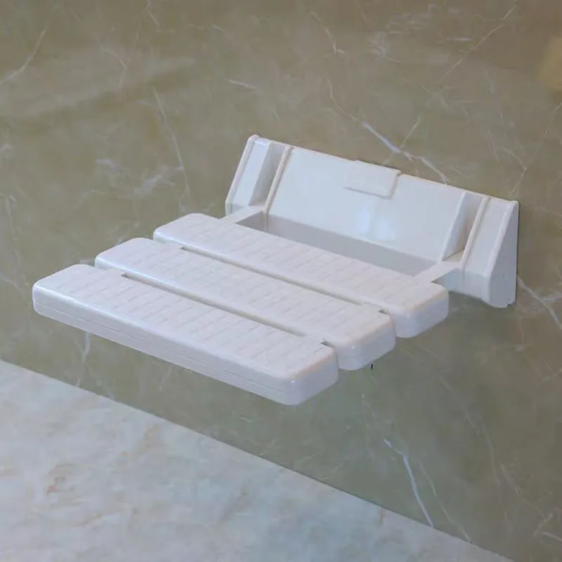 

High Quality Aluminum Alloy Anti-Slip Bathroom Bathtub Shower Folding Seat Shower Wall Chair Bathroom Stool