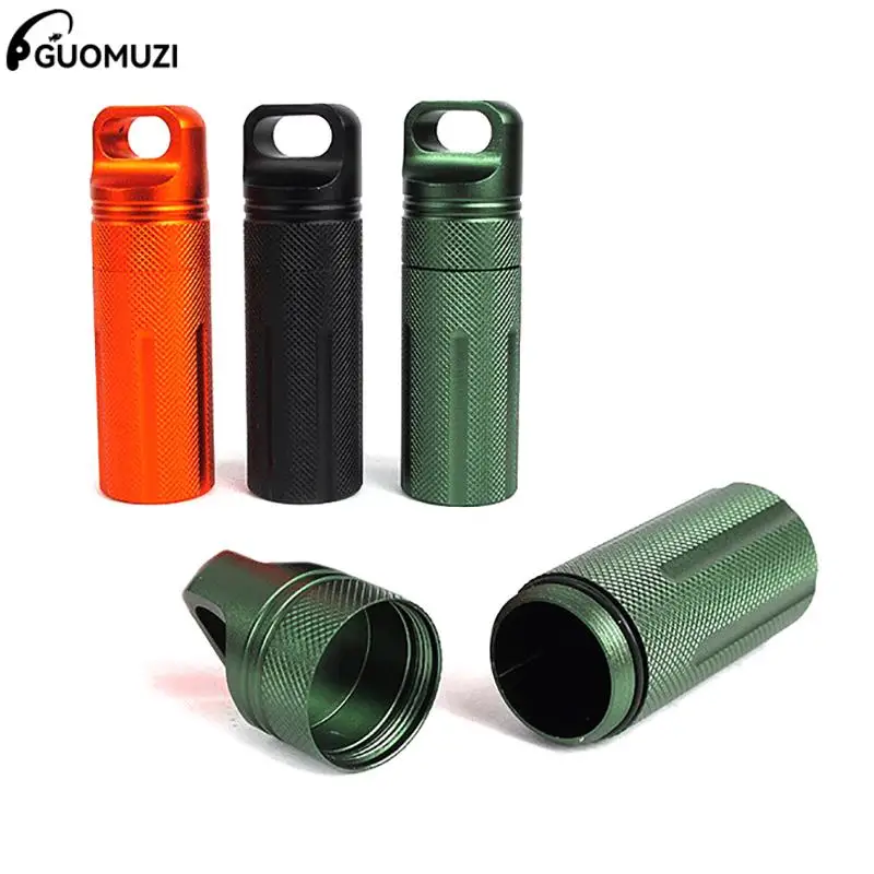 

EDC Waterproof Container Capsule Dry Pill Outdoor Hike Camp Medicine Holder Survive Seal Box Storage Trunk Bottle Case Match