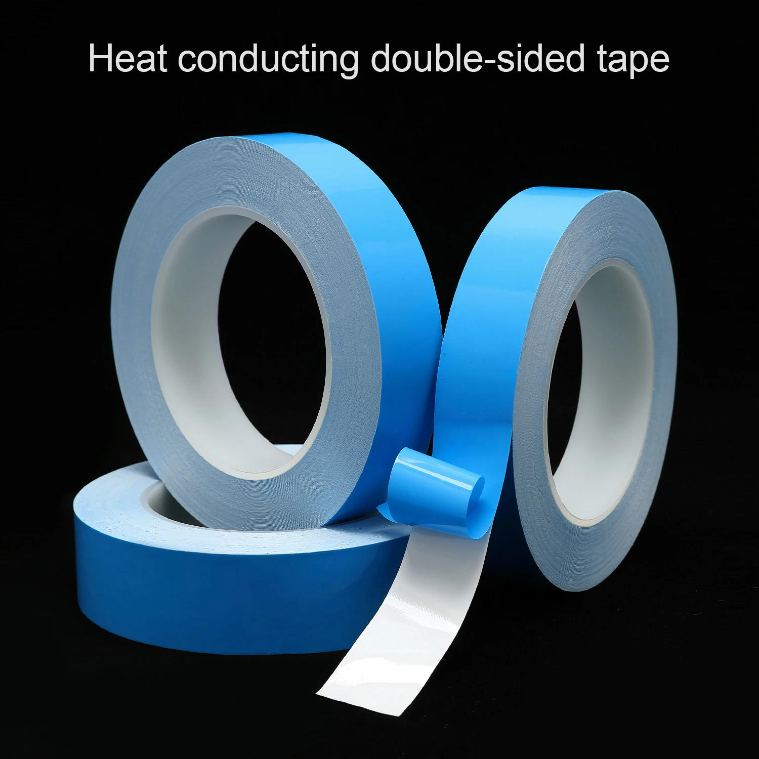 25 m/roll 3/4/5/6/7/8/9/10/12/15/18/20/25/30mm width transfer tape for chip PCB LED strip heatsink with double-sided thermal con