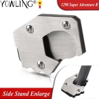 new motorcycle accessories aluminium flat foot side stand enlarge pad kickstand extension plate for 1290 super adventure r 2022