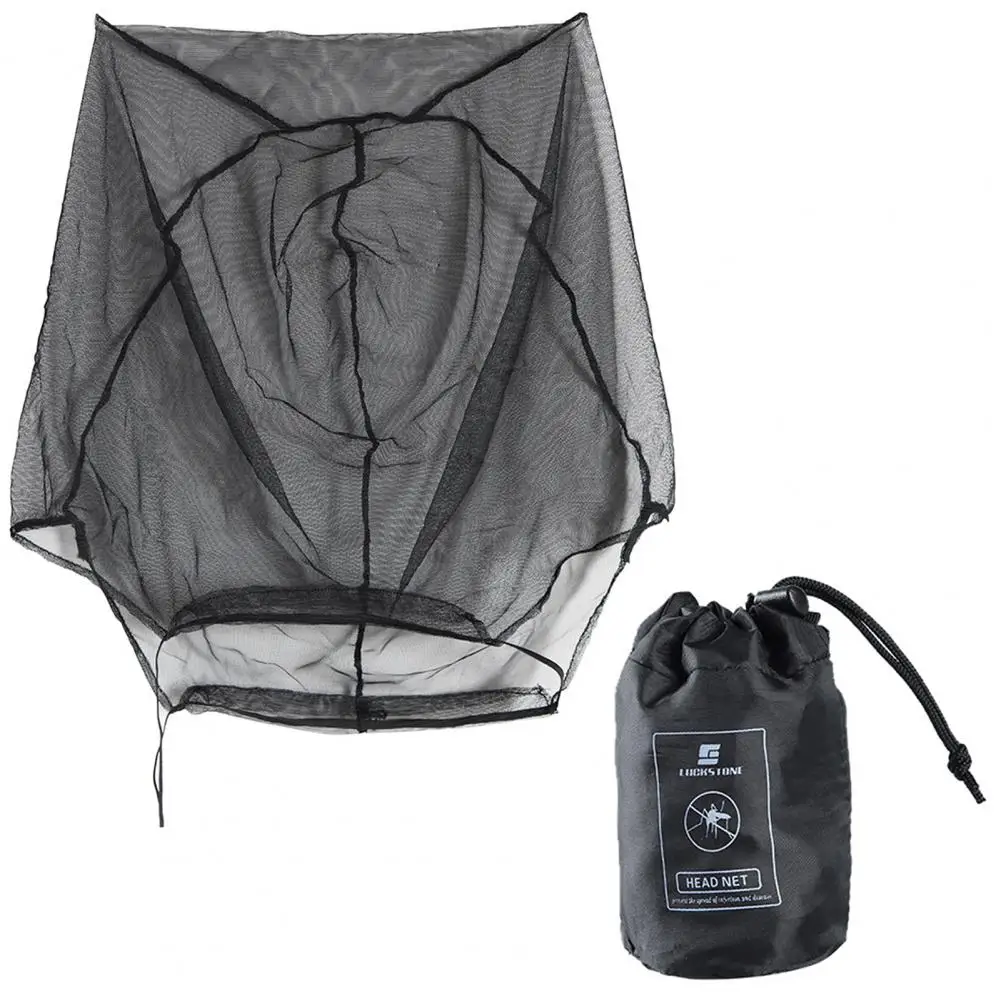 

Anti Mosquito Headgear Mesh Hat Head Anti-mosquito Mesh Fabric Visible Head-Protector Outdoor Camping Equipment