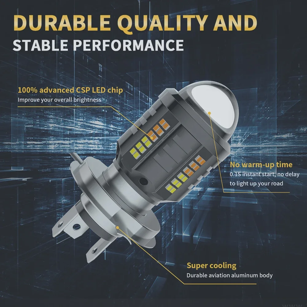 Oprah 8000Lm мотоциклетные светодиодные лампы для фар H4 H6 BA20D P15D с линзами BMW ATV