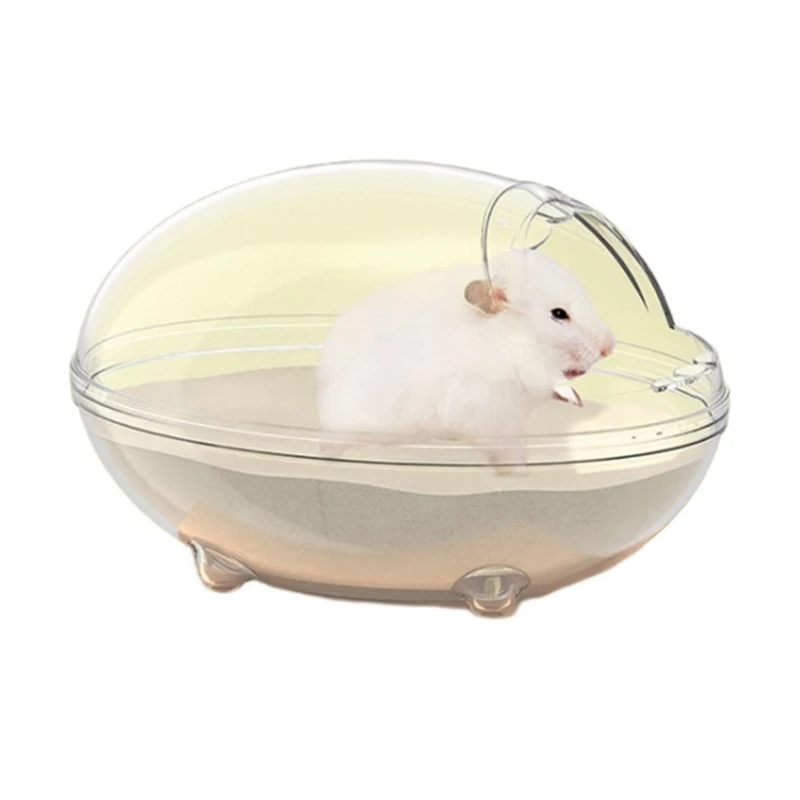 

Bathing Sand Container for Hamsters Plastic Bathroom Transparent Bathing Box