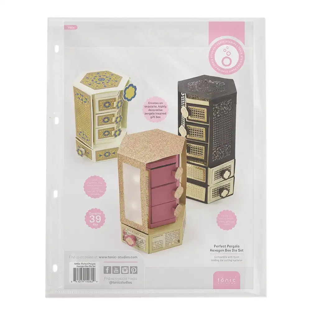 

Hexagon Box Metal Cutting Dies Scrapbook Diary Decoration Embossing Template Diy Greeting Card Handmade 2023 New Arrival