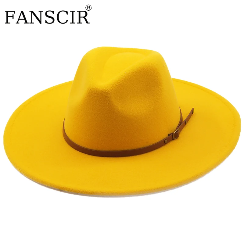 

Panama Hats For Men Luxury Fedora Solid Wide Brim Vintage Cloche Black White Formal Wedding Sombrero Church Hats Women Elegant