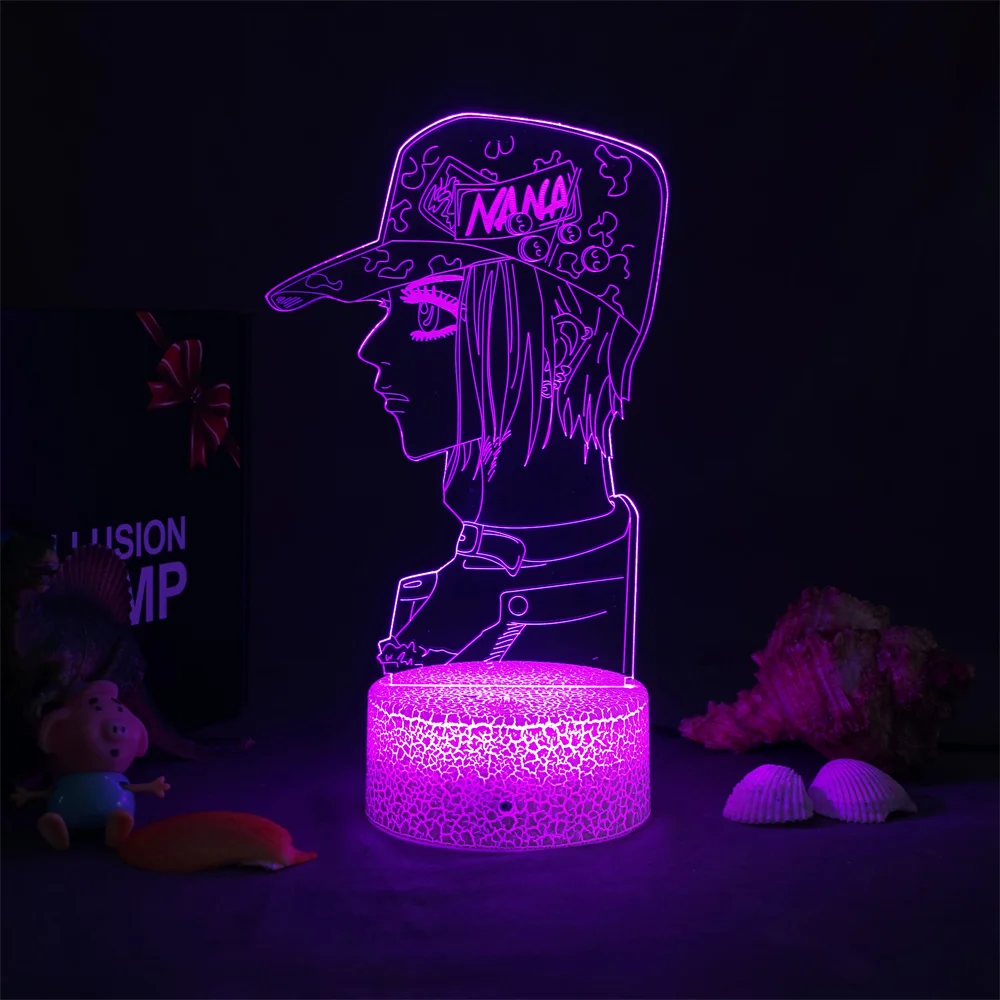 

3D LED Nightlight Anime Nana Table Lamp for Bedroom Decor Nana Osaki Figure Kids Child Girls Light Manga Gift Dropshipping