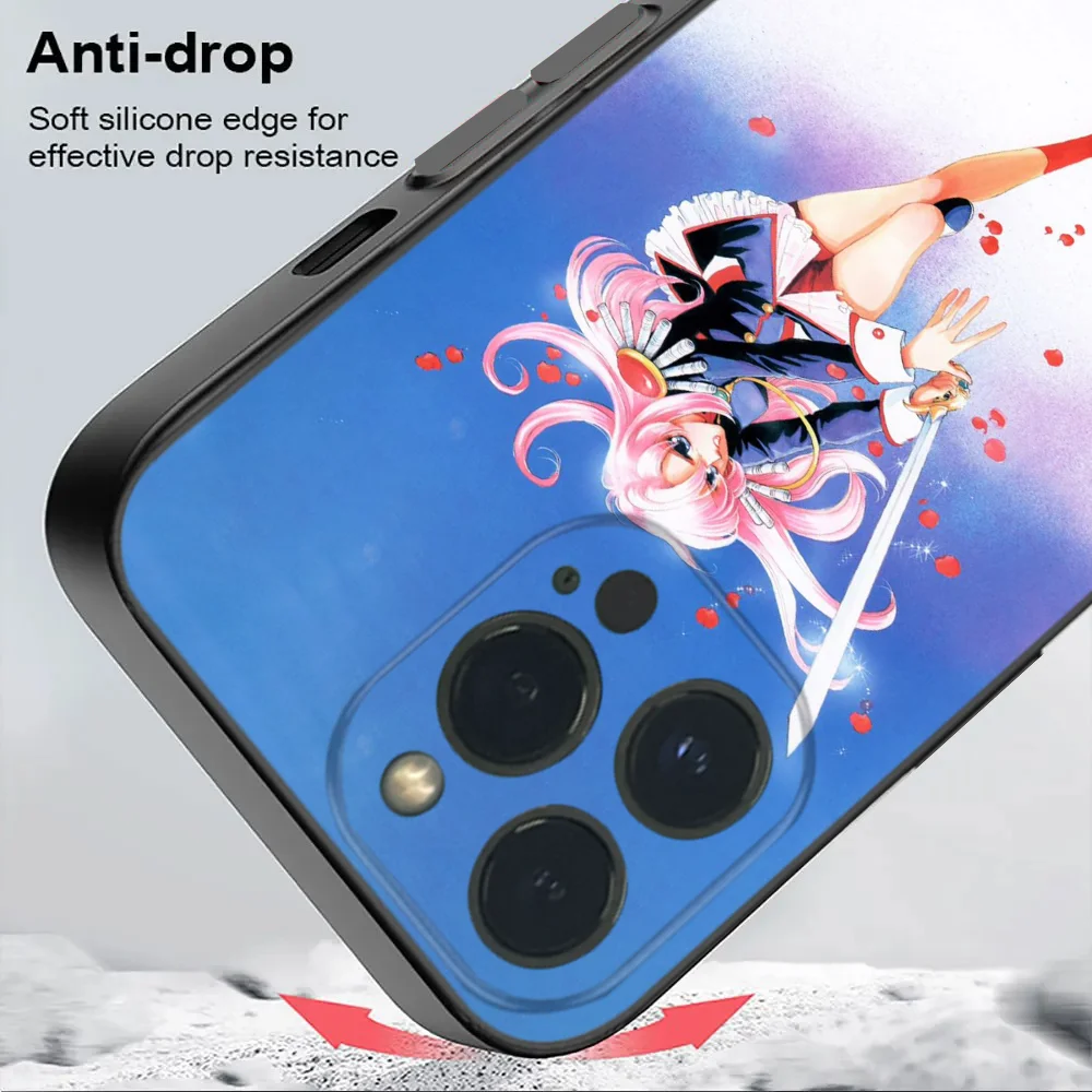 Чехол для телефона Utena Japan Anime R-Revolutionary Girl IPhone 16 15 14 13 12 Mini 11 Pro XS Max X XR SE5 6 7 8 Plus мягкий