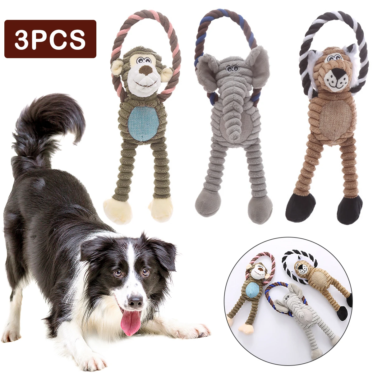 

3 шт., жевательная игрушка для домашних животных