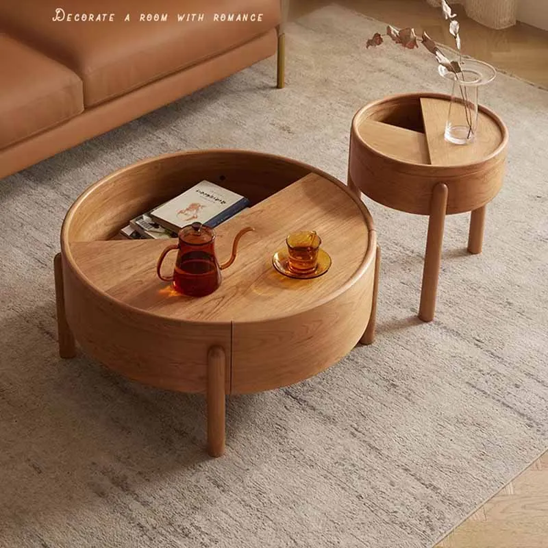 Водонепроницаемый милый кофейный столик деревянное хранилище уникальный