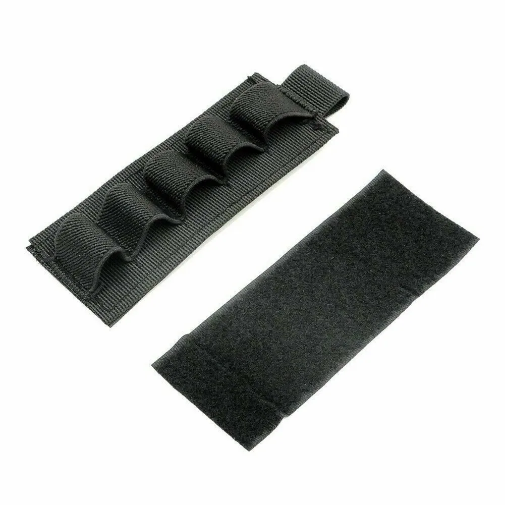 

Ammo Holder 12x5cm 5 Round Hunting MOLLE Shotgun Stock Shell Outdoor Hanting 12 Gauge Holder Ammo Pouch Nylon Carrier Pouch