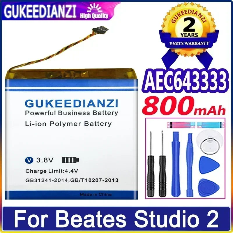 Батарейки большой емкости AEC 353535 643333 Для Beats Solo 3.0 2 3 0 беспроводная Bluetooth-гарнитура