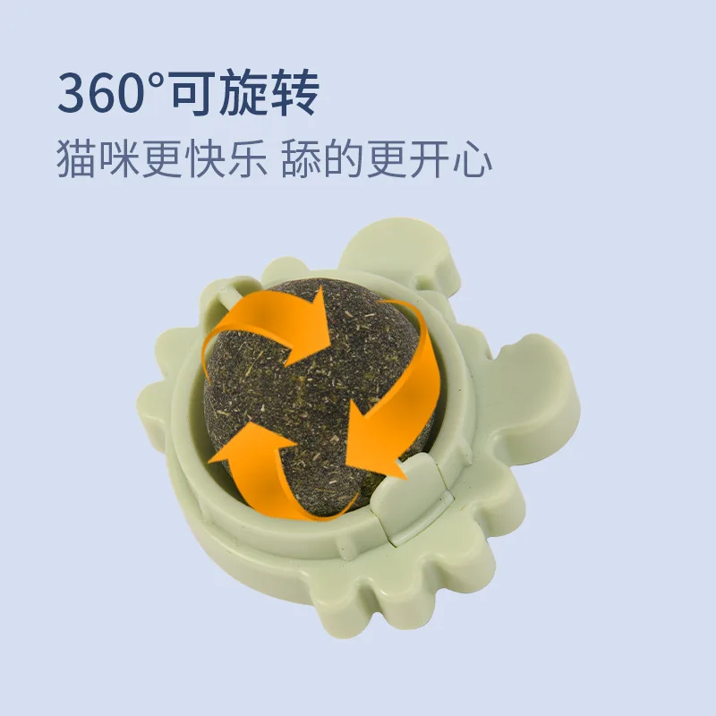 

New crab catnip rotating ball teeth grinding cleaning ball teeth interactive teasing cat toys pets win in quality cat toy cats
