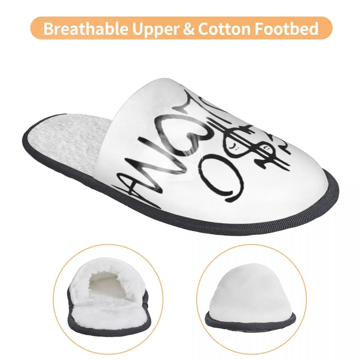 Тапочки домашние женские зимние хлопковые с логотипом pespluma Уютные Тапки из пены