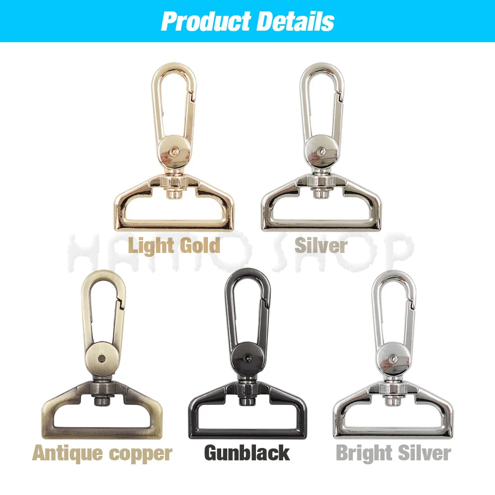 1 шт. 25/32/38 мм металлическое D-образное кольцо поворотный глаз карабин триггер