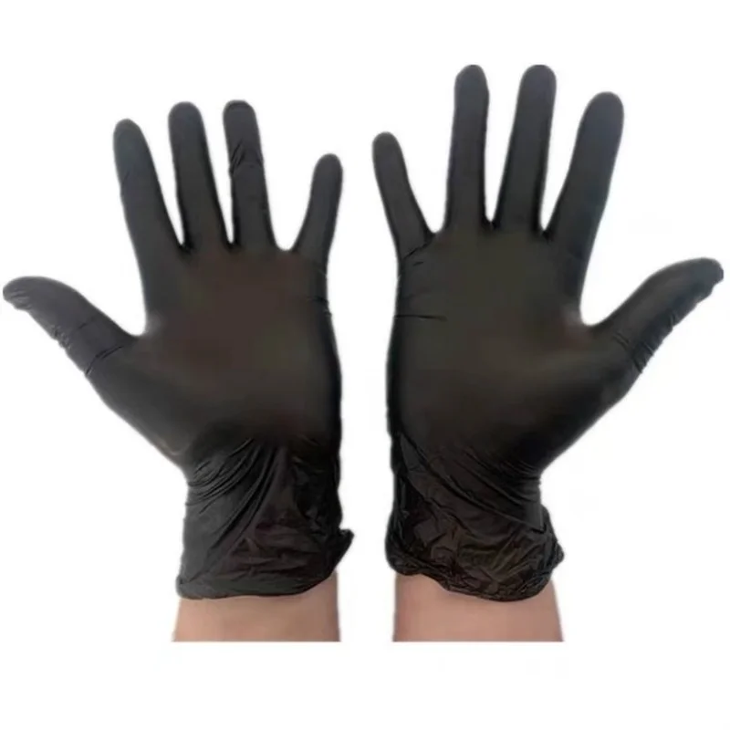 

100pcs Disposable Gloves Latex Rubbe Nitrile Gloves for Household Cleaning Products/industrial Washing/tattoo Black Gloves
