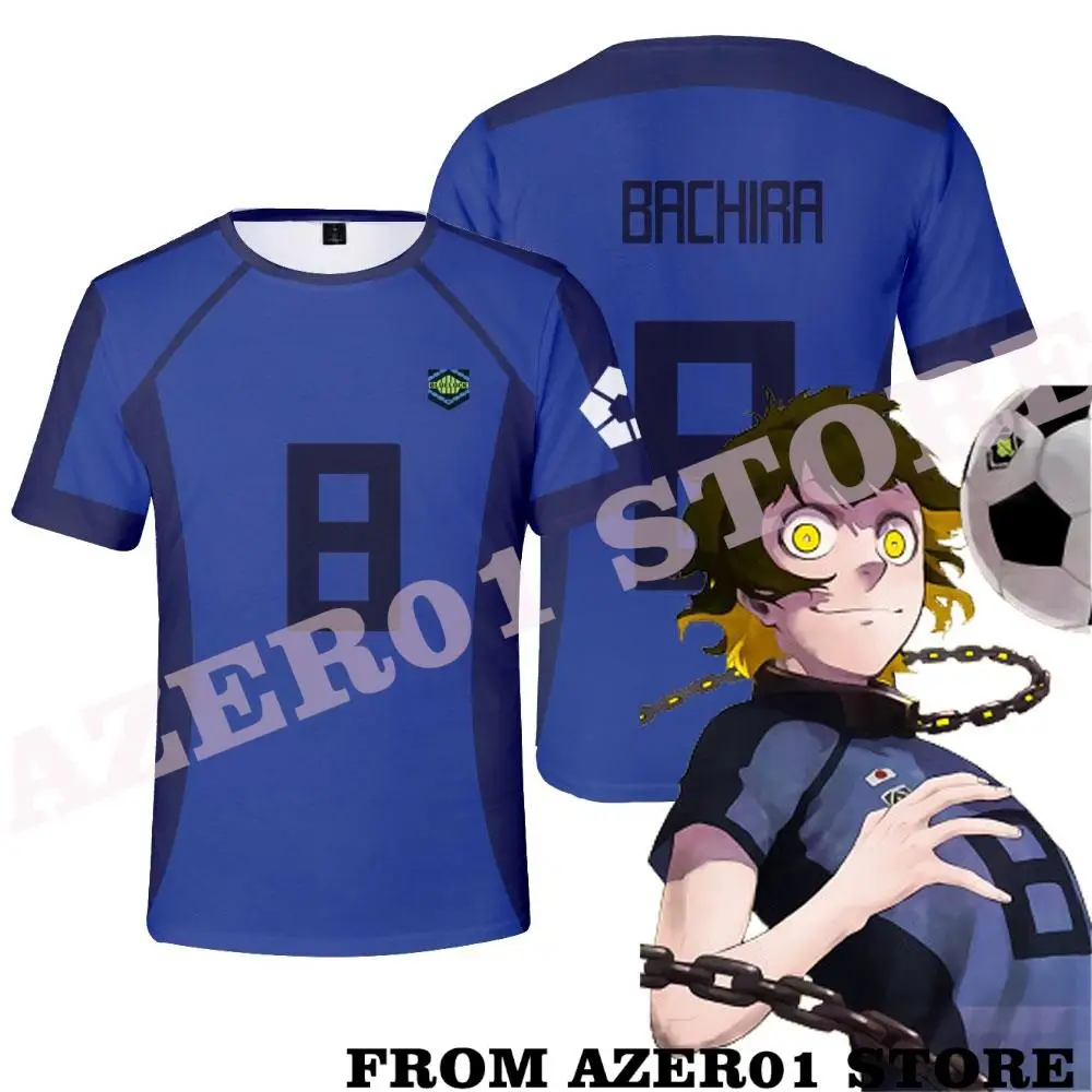 

BLUE LOCK Bachira Cosplay Merch T-shirt Men/Women Tshirt Tee Football Soccer Uniform Anime Set Suit Meguru Bachira City Esperion