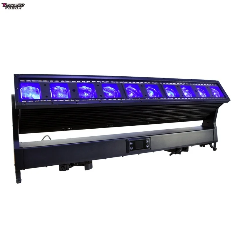 Фото 1 шт. 10*60 Вт LED RGBW 4 в 1 Pixel Zoom настенный прожектор с подвижной головкой для сцены, оборудование для диджеев, дискотек и ночных клубов. №1