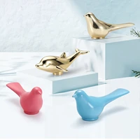creative golden cute dolphin handles furniture knobs zinc alloy kitchen pink blue pulls dresser cabinet handle wall hanger hooks
