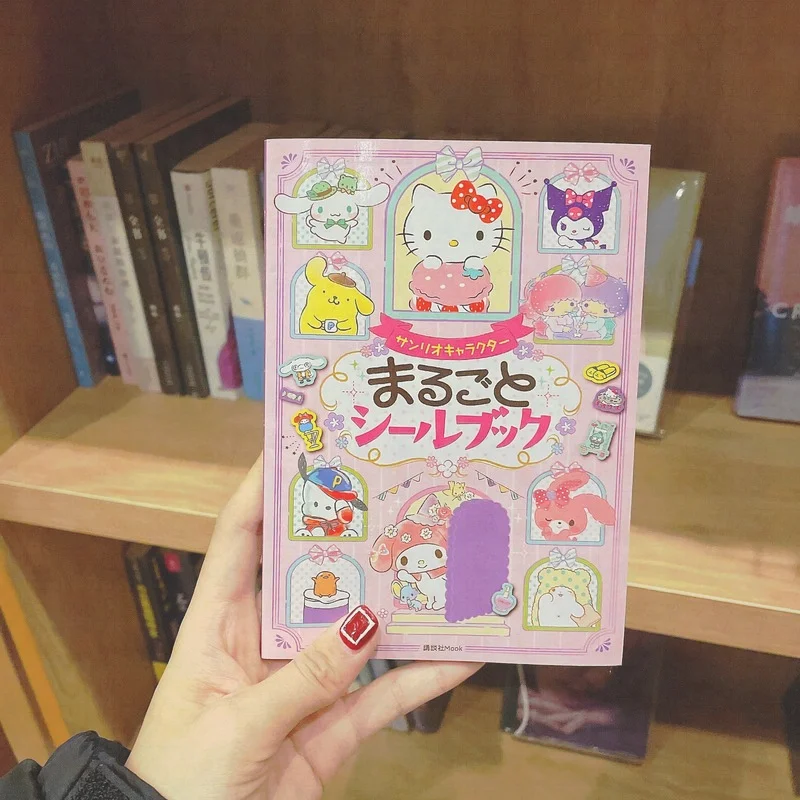 

Cute Cartoon Girl Heart Sanrio Sticker Melody Kuromi Cinnamoroll Sticker Student Account Material Diy Notebook Clipbook Sticker