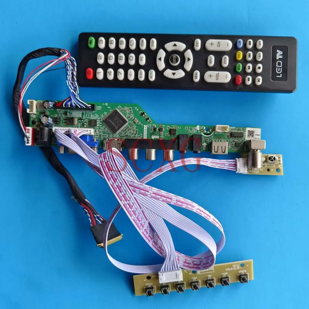 

Для планшетов управления DIY Kit LVDS 40 Pin ЖК-экран 14 "AV VGA USB HDMI-совместимый аналоговый ТВ-сигнал 1366 768