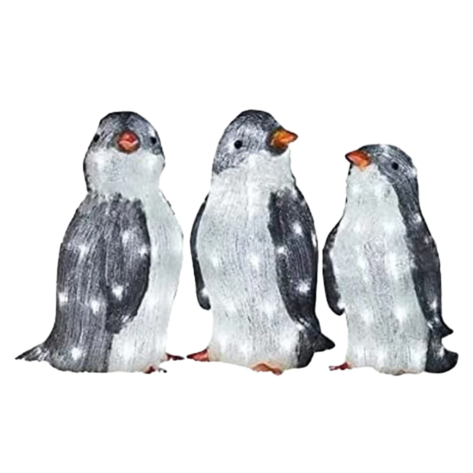 

Светодиодный светильник в виде пингвина, Рождественское украшение без аккумулятора, акриловое украшение для сада, ночсветильник в виде пин...