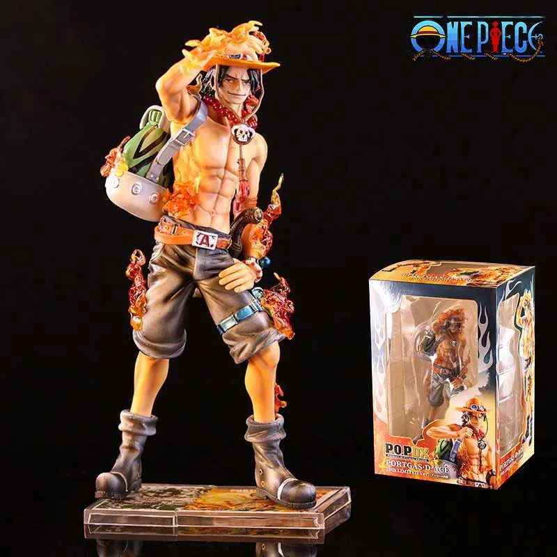 

Anime One Piece Ace Action Figure Toys Figuras Anime 23cm Manga Figurine PVC GK Statue Collection Model Ornaments Gift for Kids