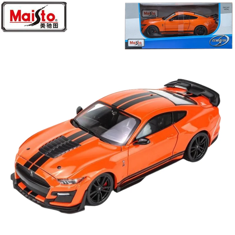 Оригинальная оригинальная модель спортивной машины Maisto 1/24 Ford Mustang Shelby Gt500 игрушки