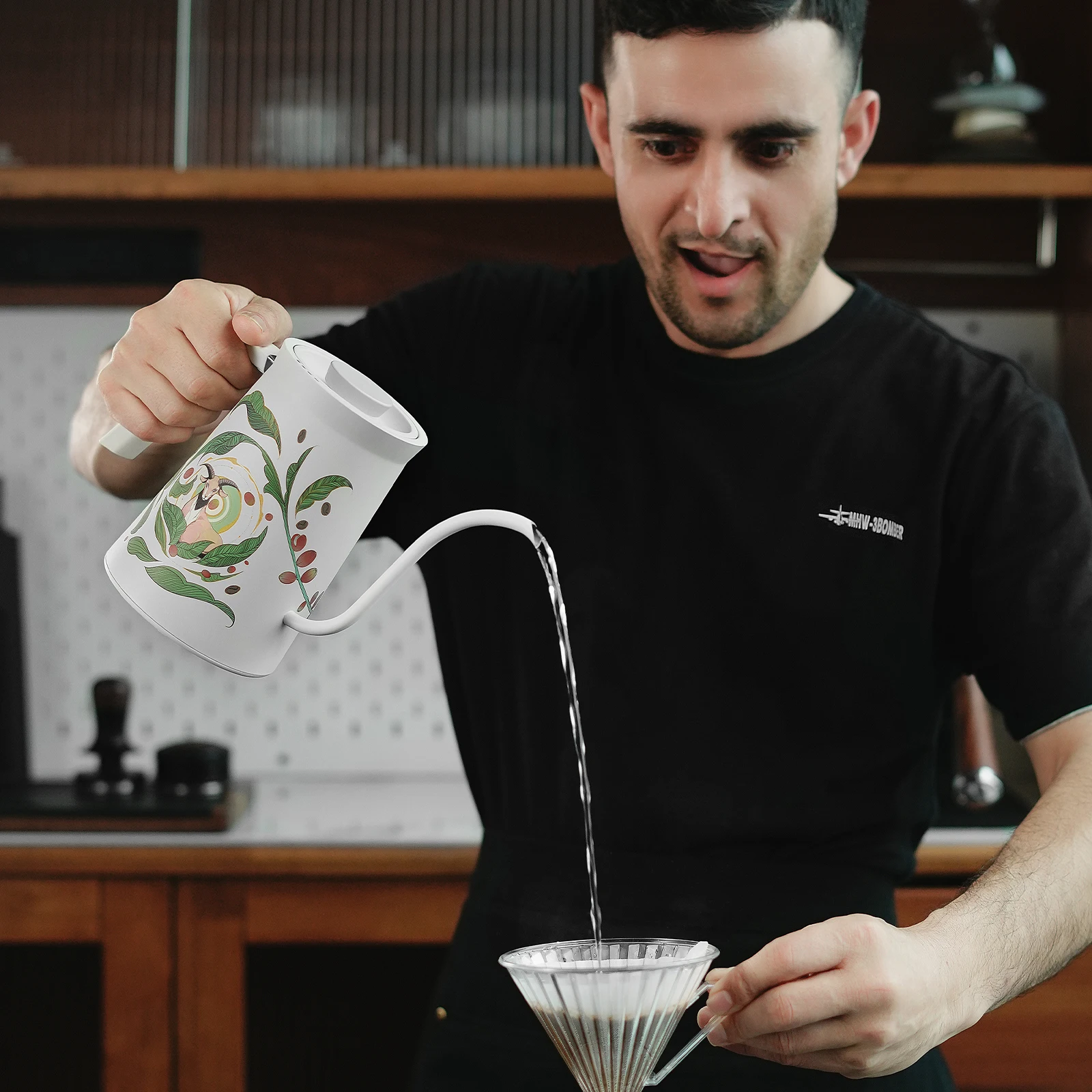 MHW-3BOMBER Электрический чайник на гибкой стойке для наливания кофейник 220 В