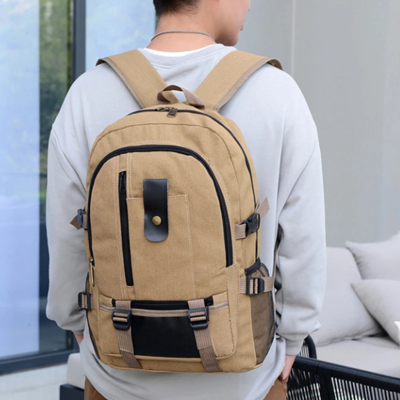 

Mountaineering Canvas Men Backpacks Bag Backpack Men Computer Women Militari Camping Bag Outdoor Tactical Travel Capacity Large