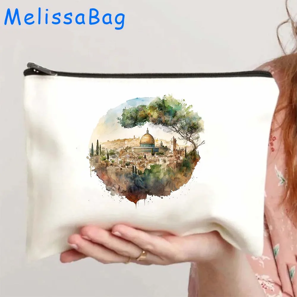 Арабские подарки в джемалию Аль Акса мечеть сердце купол рок здание акварель