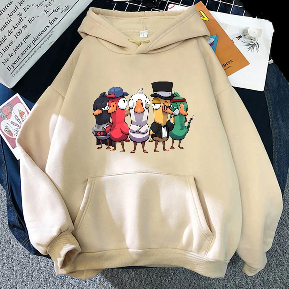 

Goose Goose Duck Hoodie Game Graphic Sweatshirts Popular Anime Clothes High Quality Casual Hoody Unisex High Street Sweatwear