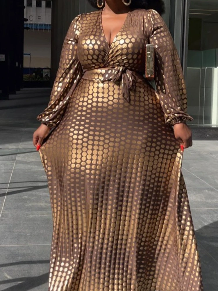 

Платье женское длинное в африканском стиле, с V-образным вырезом