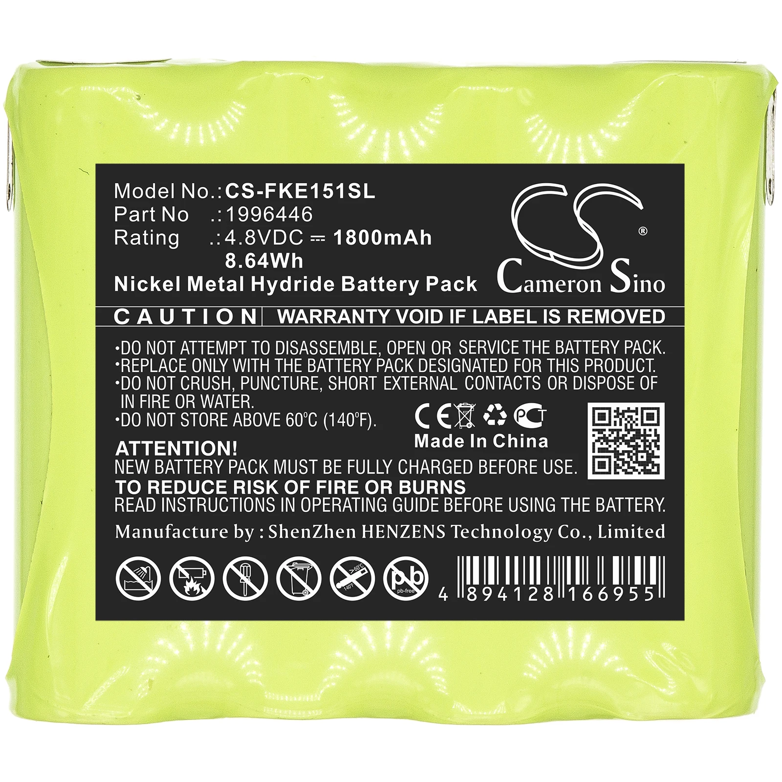 

Cameron Sino 1800mAh Battery For Fluke E1515W 1996446