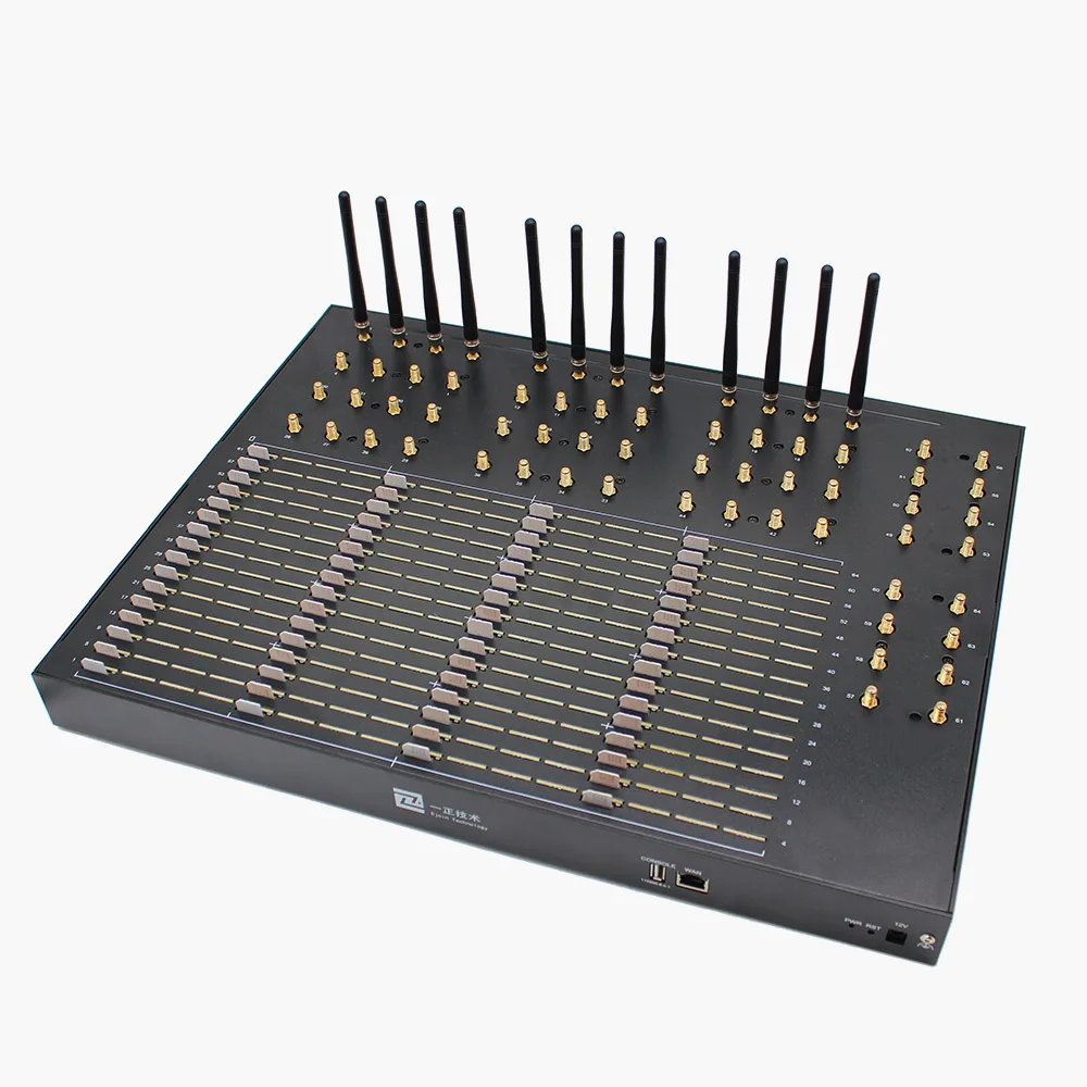

bulk sim auto recharge sms modem with HTTP API 64 channel gsm server