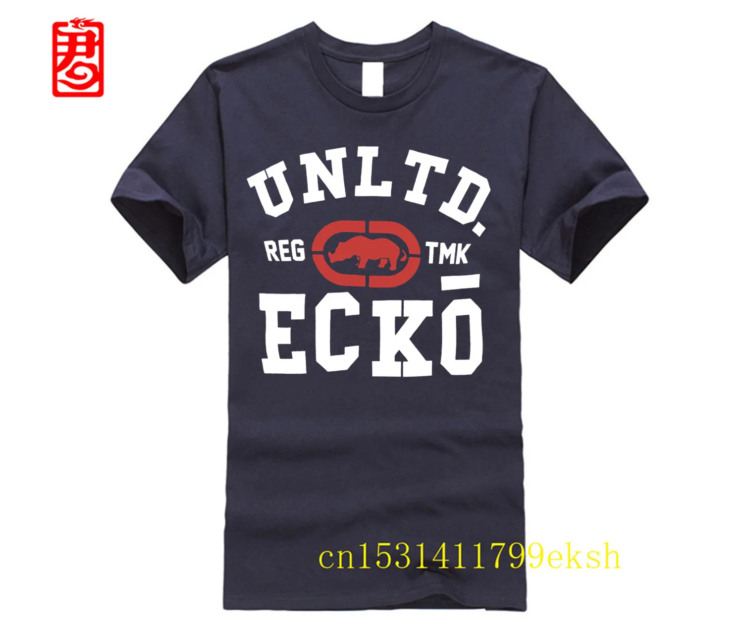 Ecko_Unltd Мужская футболка из хлопка и спандекса с круглым вырезом, новый стиль, мужские футболки с круглым вырезом и короткими рукавами, классическая футболка для подростков, дизайнерская футболка (art.: 3920ca77b48e2) - 3920ca77b48e2
