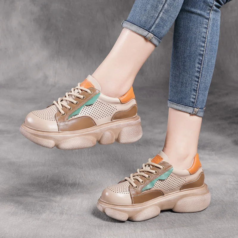 Туфли Jishu из натуральной воловьей